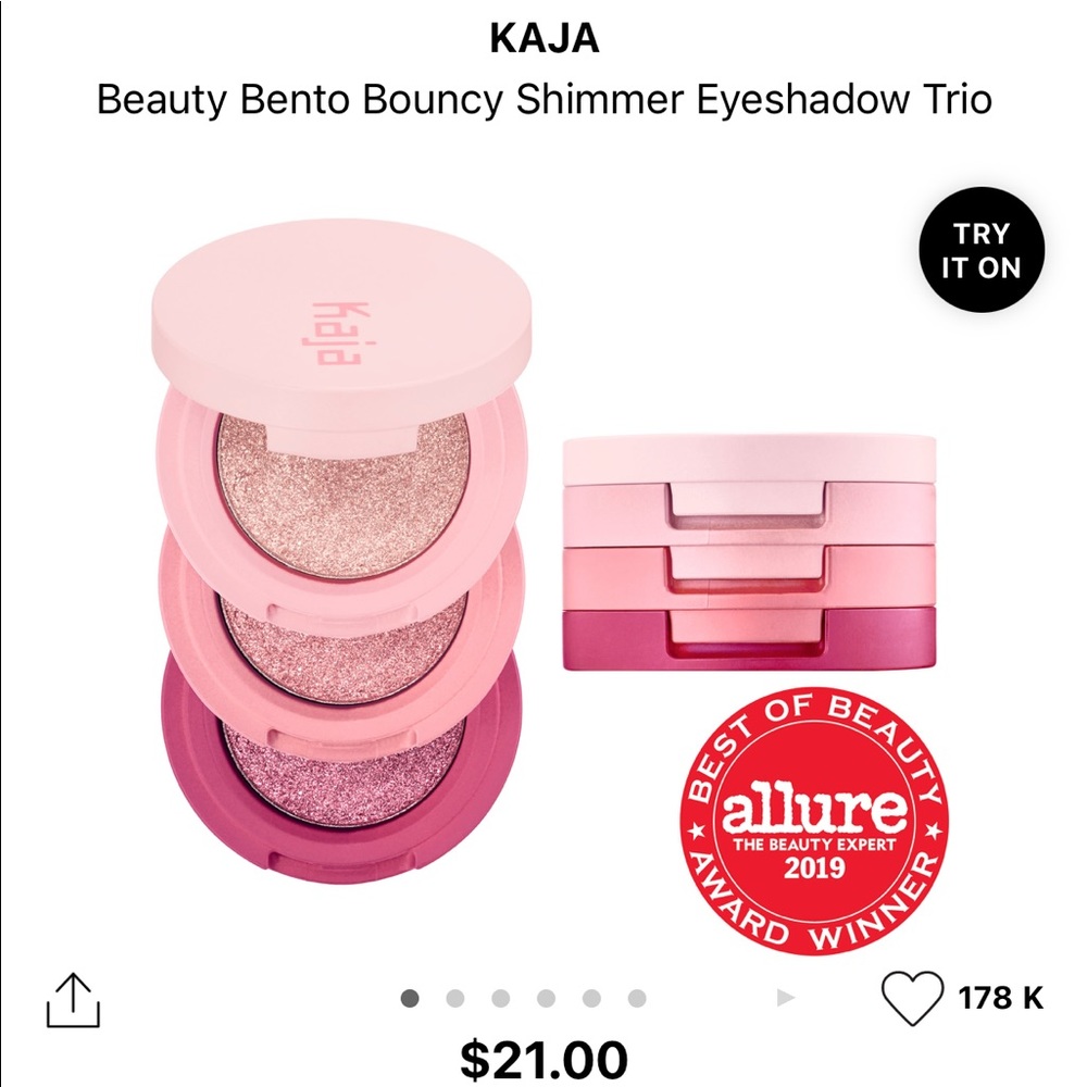 Kaja eyeshadow trio